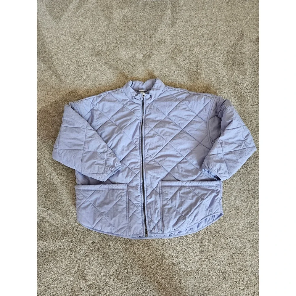 All in Motion Quilted Jacket Womens XXL Lavender Puffer‎ Zip Athleisure Gorpcore
